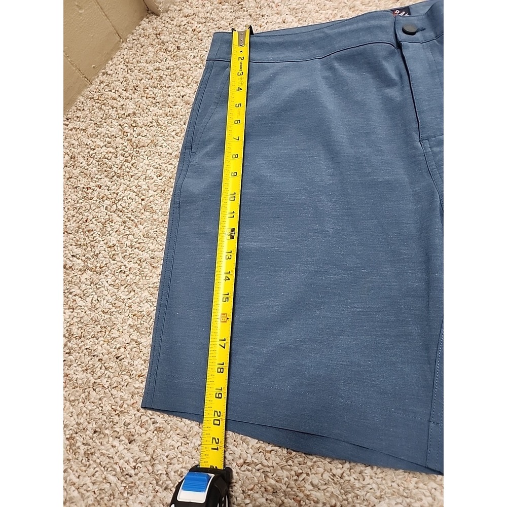 Faherty All Day Shorts Mens 38‎ Zip Button Drawstring 9" Blue 40x9 Measured - Picture 9 of 16